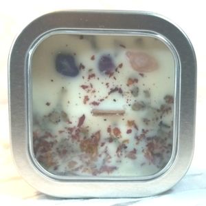 3 Chakra gem stone Vegan Soy.( 1) love, prosperity